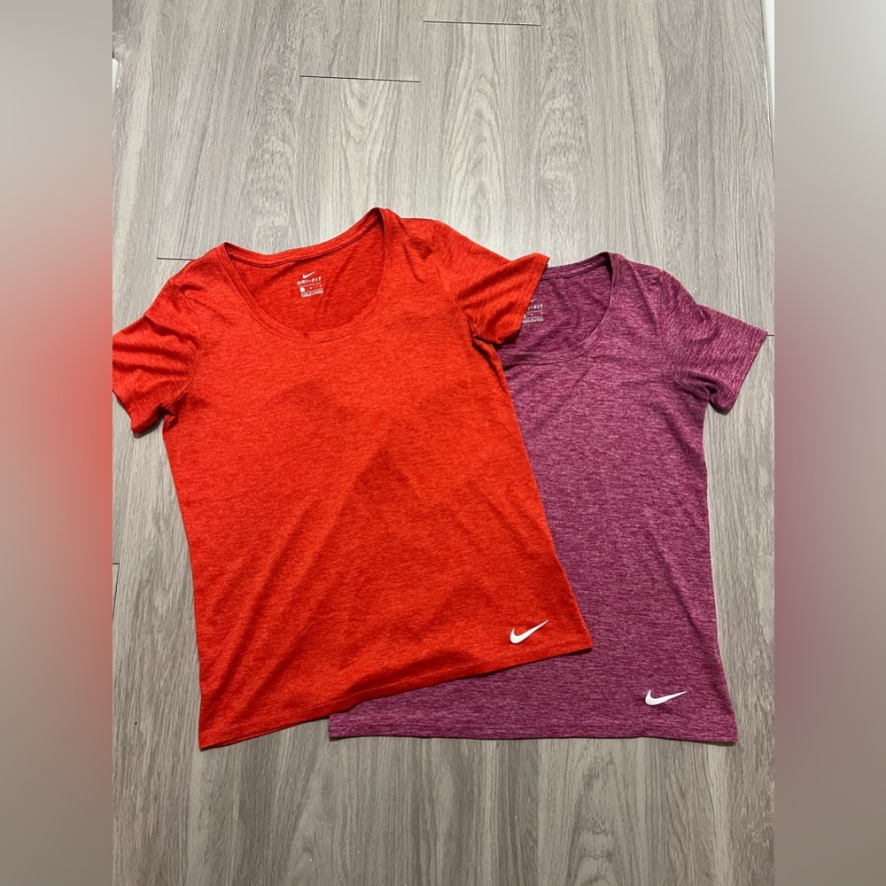 2 Nike Women’s Dri Fit Shirts‎